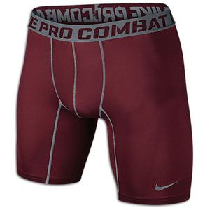 Nike Pro Combat Compression 6 Short 2.0   Mens   Training   Clothing   Team Red/Cool Grey