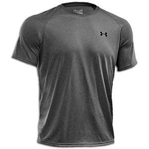 Under Armour S/S Tech T Shirt   Mens   Training   Clothing   True Grey Heather/Black