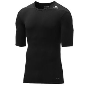 adidas Techfit Compression 1/2 Sleeve Top   Mens   Training   Clothing   Black