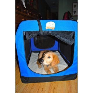 Go Pet Club Soft Crate for Pets, 32 Inch, Blue  Soft Sided Dog Crate 