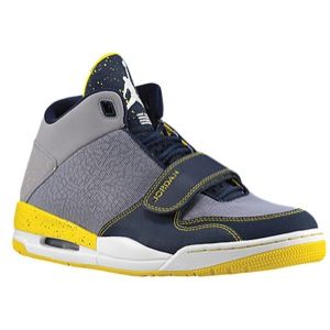 Jordan Flight Club 90s   Mens   Basketball   Shoes   Cement Grey/White/Obsidian/Tour Yellow