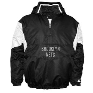 Starter NBA Breakaway Jacket   Mens   Basketball   Clothing   Brooklyn Nets   Black