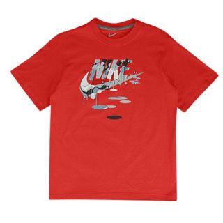 Nike Graphic T Shirt   Boys Grade School   Casual   Clothing   Sport Red/White/Grey