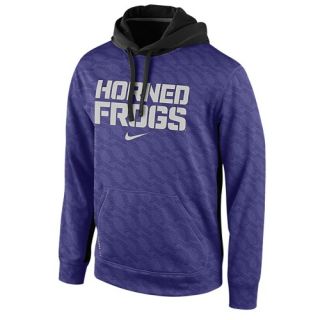 Nike College KO ThermaFit Pullover Hoodie   Mens   Football   Clothing   TCU Horned Frogs   New Orchid
