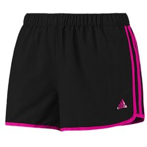 adidas Climalite M10 3 Running Shorts   Womens   Running   Clothing   Black/Blast Pink