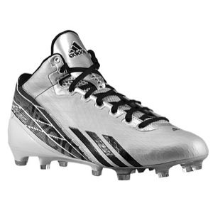 adidas adiZero 5 Star 2.0 Mid   Mens   Football   Shoes   Platinum/Black/White