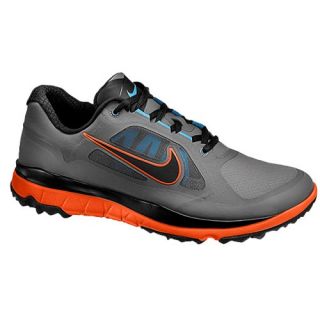 Nike FI Impact Golf Shoe   Mens   Golf   Shoes   Medium Grey/Black/Team Orange/Vivid Blue