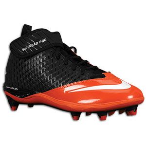 Nike Lunar Superbad Pro D   Mens   Football   Shoes   Black/White/Orange Flash