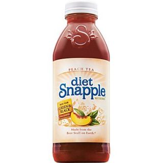 Snapple Diet Peach Iced Tea, 20 oz. Bottles, 24/Pack