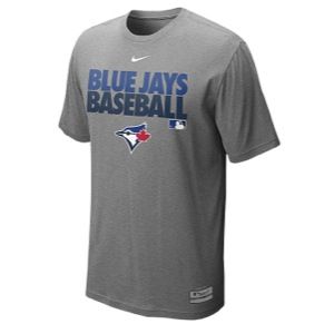 Nike MLB Dri Fit Graphic T Shirt   Mens   Baseball   Clothing   Toronto Blue Jays   Dark Grey Heather