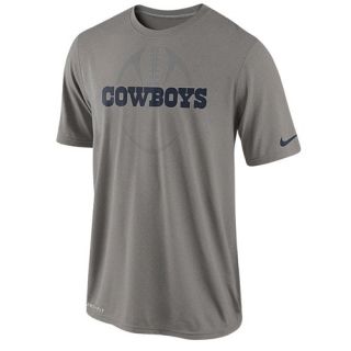 Nike NFL Dri Fit Legend Football T Shirt   Mens   Football   Clothing   Dallas Cowboys   Dark Grey Heather
