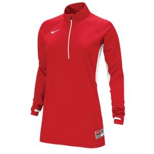 Nike Team Victory L/S Shooting Shirt   Womens   Basketball   Clothing   Scarlet/White