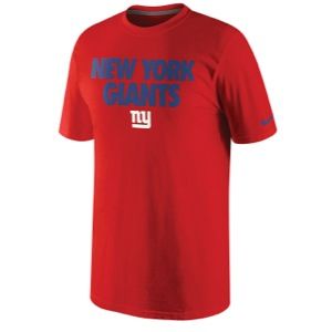 Nike NFL Foundation T Shirt   Mens   Football   Clothing   New York Giants   Gym Red