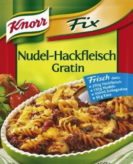 Knorr Fix Gratin with Noodles and Ground Beef (Nudel Hackfleisch Gratin) 3 Bags  Sauce Mix Seasoning Blend  Grocery & Gourmet Food