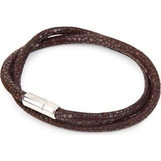 TATEOSSIAN   Scoubidou stingray print leather bracelet