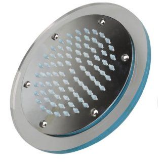 MALO 8" 12 LED Round Bathroom Fix Rain Shower Head Water Glowing Bathing Water Head Color Change Temperature Control   Fixed Showerheads