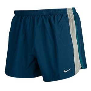 Nike Dri Fit 4 Racing Shorts   Mens   Running   Clothing   Military Blue/Dark Grey/Polarized Blue/Silver