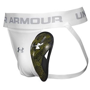 Under Armour Performance Jock With Cup   Mens   Football   Sport Equipment   White/Silver