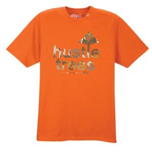 LRG Hustle Trees Grainman Camo S/S T Shirt   Mens   Casual   Clothing   Orange