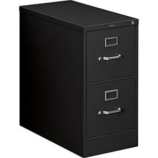 HON 210 Series Vertical File Cabinet, 28 1/2 2 Drawer, Letter Size, Black
