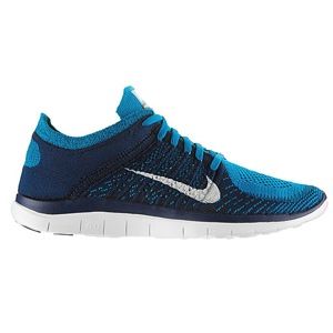 Nike Free 4.0 Flyknit   Mens   Running   Shoes   Neo Turquoise/Brave Blue/Volt/White