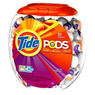 Tide 90 Pods Count Spring Meadow Scent Detergent, 80 Oz   Powdered Laundry Detergent