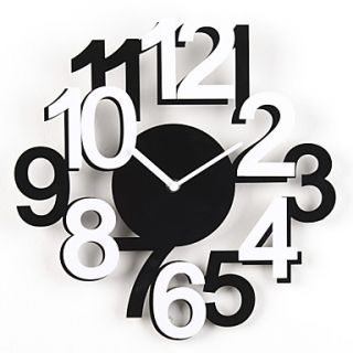 12H Artistic Number Acrylic Analog Wall Clock