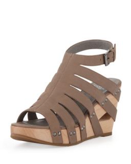 Lotus Strappy Wedge Sandal, Taupe   Eileen Fisher   Taupe (38.0B/8.0B)