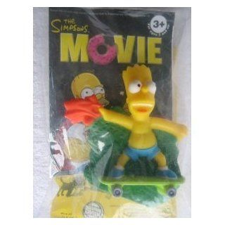 Bart Simpson on Skateboard   Burger King The Simpsons Movie Toy 2007  Other Products  