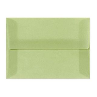 LUX 6 x 9 1/2 30lbs. Square Flap Envelopes W/Glue, Leaf Green Translucent, 250/Pack