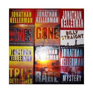 Jonathan Kellerman (Set of 6 Books) Bones, Mystery, Gone, Rage, True Detectives, Billy Straight,  Jonathan Kellerman Books