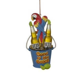 Shop Gone to the Beach Parrot on Beer Bucket Ornament at the  Home Dcor Store