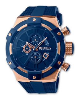 Mens Supersportivo Watch, Blue   Brera   Blue/Gold