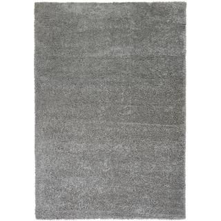 Plain Solid Shag Grey Well woven Area Rug (33 X 53)