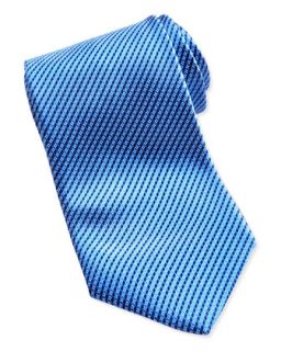 Mens Micro Neat Tie, Blue   Ermenegildo Zegna   Blue