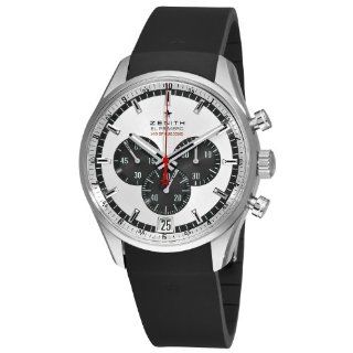 Zenith Men's 03.2043.4052/01.R580 El Primero Striking 10th Chronograph Silver Dial Watch at  Men's Watch store.