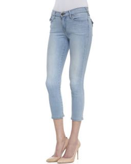 Womens Serena Moments Notice Cropped Light Wash Skinny Jeans   True Religion  