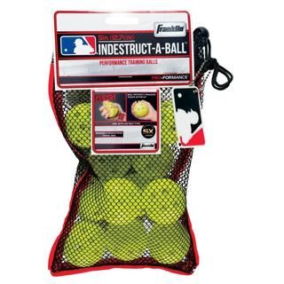 Franklin Sports Mlb 5 inch Optic Yellow Indestruct a balls Micro Baseballs