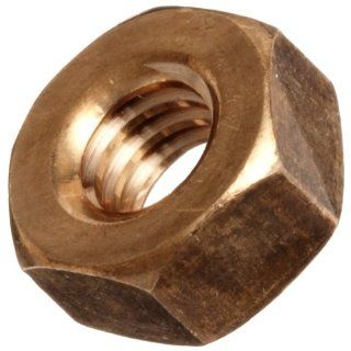 Bronze Hex Nut, Right Hand Threads, 5/16" 18 Threads (Pack of 25)