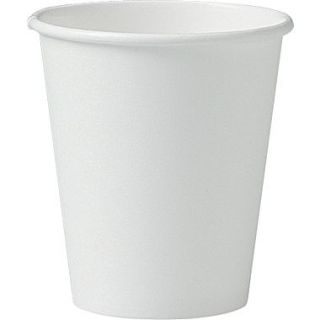 SOLO 376W Single Poly Paper Hot Cup, 6 oz. White, 1000/Carton
