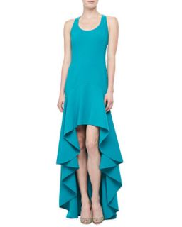 Womens Sleeveless Side Saddle Gown   Michael Kors   Turquoise (6)
