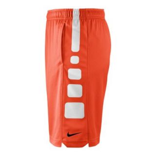 Nike Elite Striped Boys Basketball Shorts   Hyper Crimson