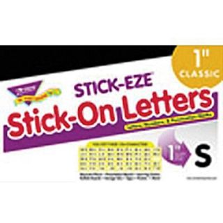 Trend Enterprises STICK EZE Letter, Number and Mark Set, 1, Black