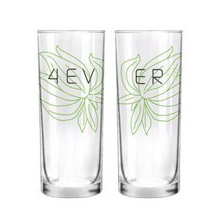 BoldLoft "Forever" Drinking Glasses Wedding Gifts,Wedding Gifts for the Couple,Wedding Gifts for Bride and Groom,His and Hers Gifts,Anniversary Gifts Kitchen & Dining