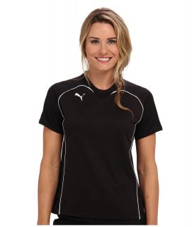 PUMA Manchester Shirt Womens Short Sleeve Pullover (Black)