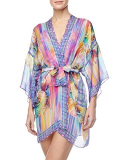 Womens Fauna Printed Kimono Swim Coverup   Gottex   Multi (ONE SIZE)