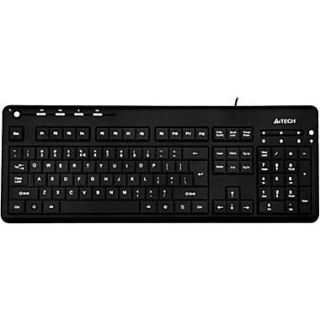 A4Tech KD 126 Blue LED Backlit Multimedia Wired Keyboard, Black