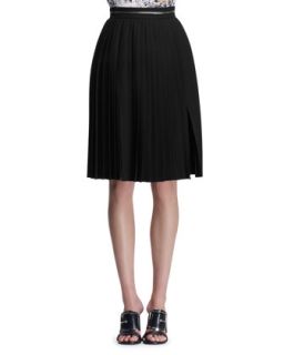 Womens Zipper Waist Accordion Skirt   Givenchy   Black (38/4)