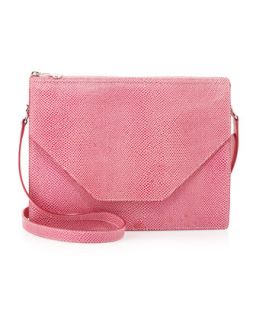 Kirsten Pebble Leather Shoulder Bag, Pink   Eric Javits