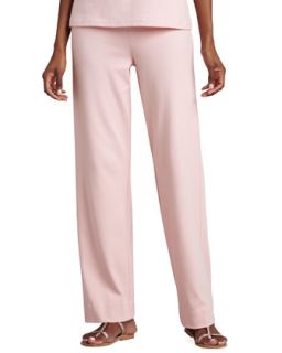 Womens Interlock Stretch Pants   Joan Vass   Blossom pink (2 (10/12))